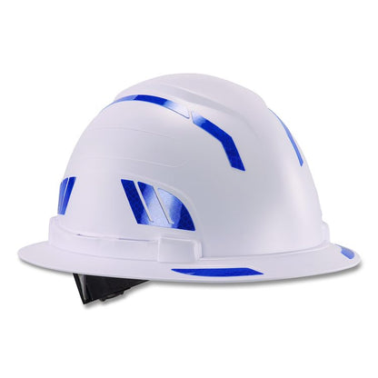 Skullerz 8961 Reflective Hard Hat and Safety Helmet Sticker Kit, 18 Assorted Stickers, Blue