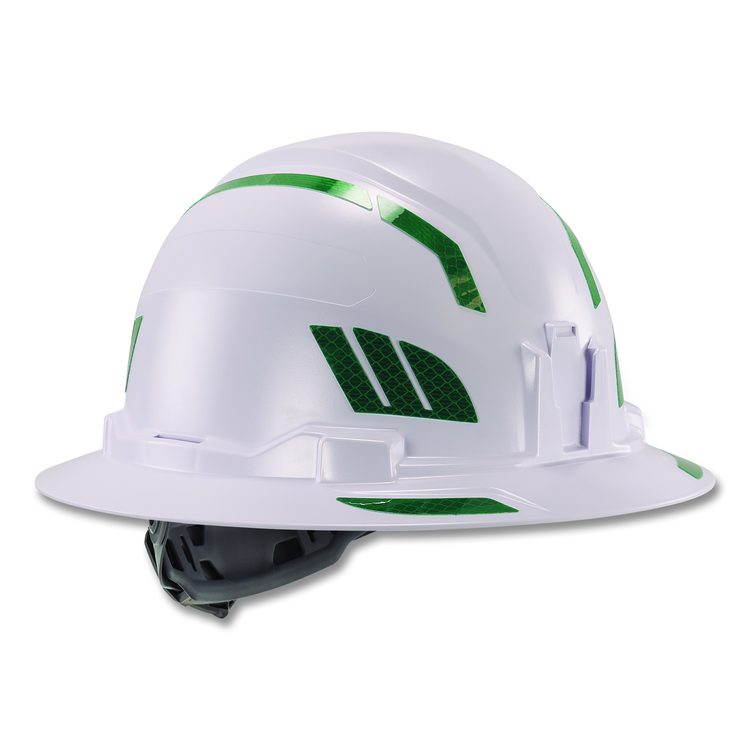 Skullerz 8961 Reflective Hard Hat and Safety Helmet Sticker Kit, 18 Assorted Stickers, Green