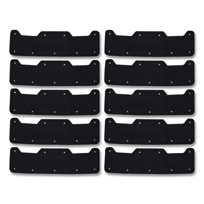 Skullerz 8953 Hard Shell Bump Cap Sweatband Replacement, Black, 10/Pack