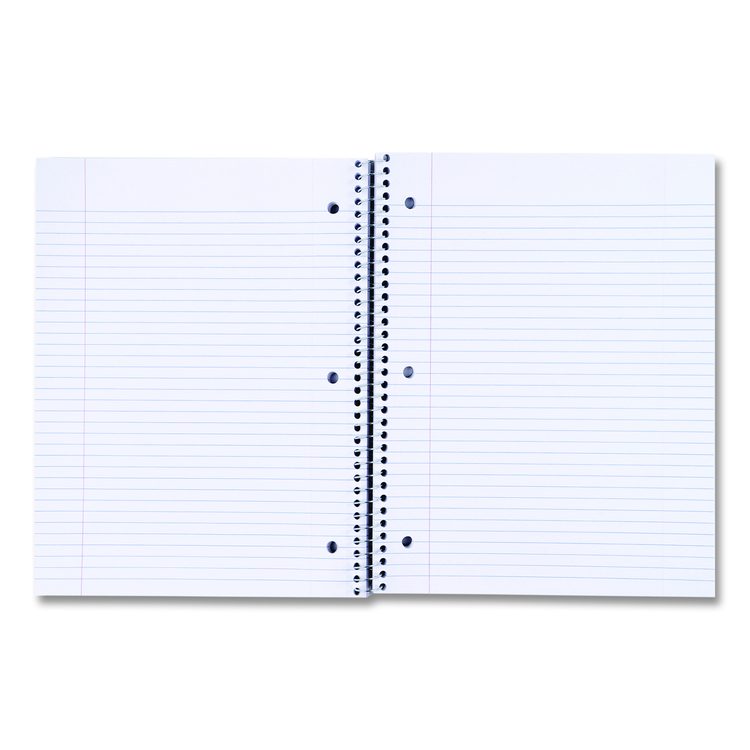 Wirebound Notebook, 3-Subject, Medium/College Rule, Black Cover, (120) 11 x 8.5 Sheets