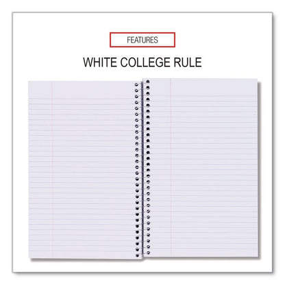 Wirebound Notebook, 3-Subject, Medium/College Rule, Black Cover, (120) 9.5 x 6 Sheets