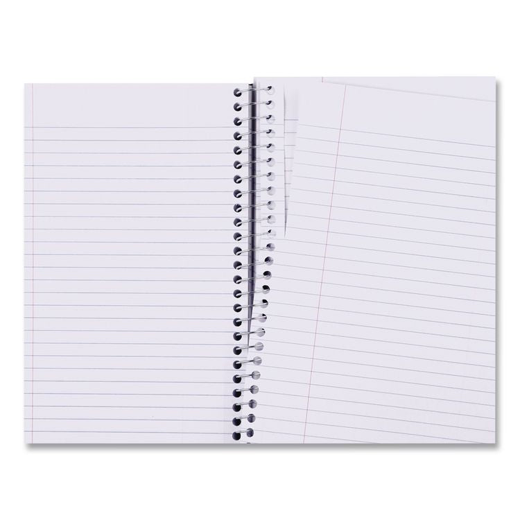 Wirebound Notebook, 3-Subject, Medium/College Rule, Black Cover, (120) 9.5 x 6 Sheets