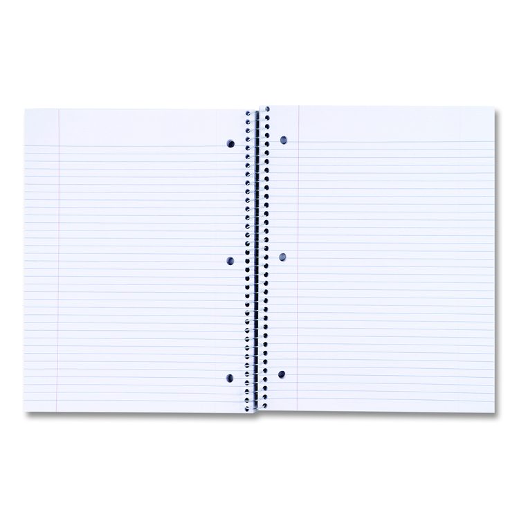 Wirebound Notebook, 5-Subject, Medium/College Rule, Black Cover, (200) 11 x 8.5 Sheets