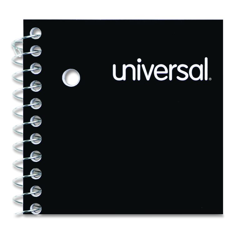 Wirebound Notebook, 5-Subject, Medium/College Rule, Black Cover, (200) 11 x 8.5 Sheets