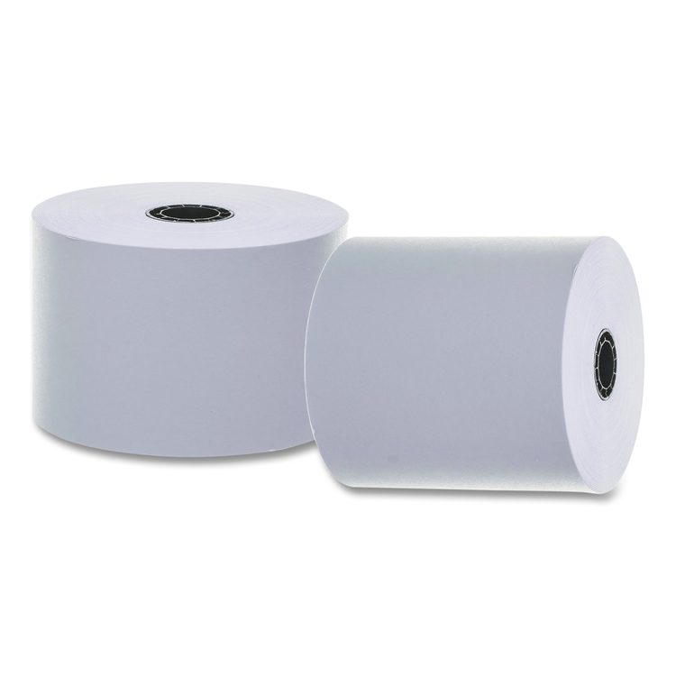 Impact Bond Paper Rolls, 2.25" x 150 ft, White, 12/Pack
