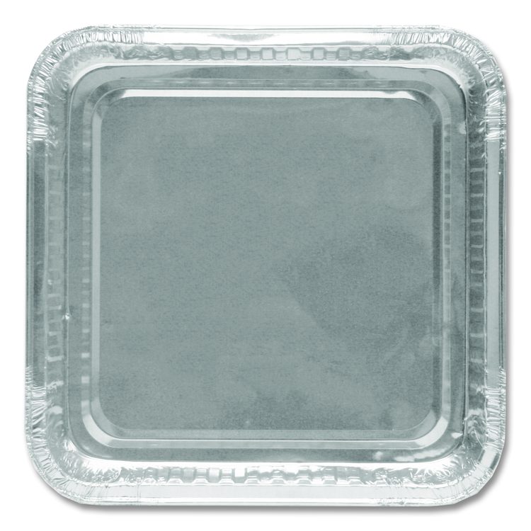 8" Square Cake Pan, 7.88 x 7.88 x 1.31, Silver, Aluminum, 500/Carton