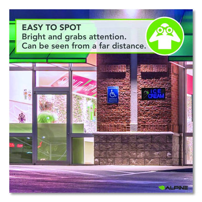 LED Rectangular Ice Cream Sign, 19 x 10, Black Frame, Blue/Green/Orange/Red/White Graphics