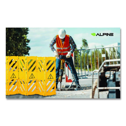 Expandable Portable Fence Barrier Safety Barricade, Plastic, 1.97 x 153.54 x 39.76, Yellow