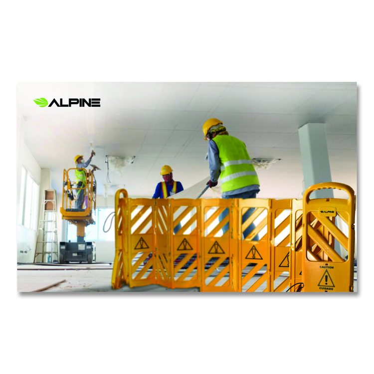 Expandable Portable Fence Barrier Safety Barricade, Plastic, 1.97 x 153.54 x 39.76, Yellow