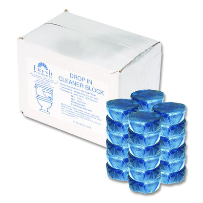 Drop-In Tank Non-Para Cleaner Block, Unscented, Blue, 24/Box, 3 Boxes/Carton
