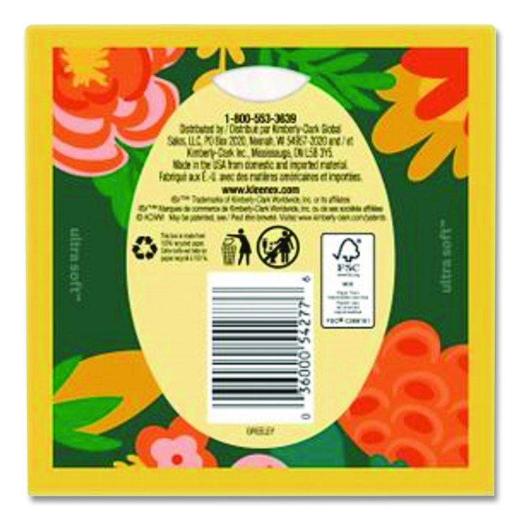 Ultra Soft Facial Tissue, 3-Ply, White, 60 Sheets/Box, 18 Boxes/Carton
