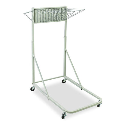 Blueprint Storage Cabinet Rolling Stand, Assorted Document Sizes Accommodated, 27" x 28.5" to 46.5" x 46" to 66", Gray