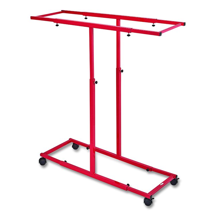 Blueprint Storage Cabinet Steel Vertical Plan Center, Assorted Document Sizes, 15" x 27" to 47.25" x 32.5" to 57", Red