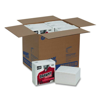 All Purpose Wipers, 3-Ply, 13 x 13, White, 80 Wipers/Pack, 12 Packs/Carton