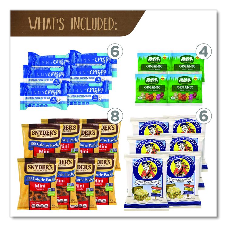 Healthy Snack Box, 37 Assorted Snacks/Box