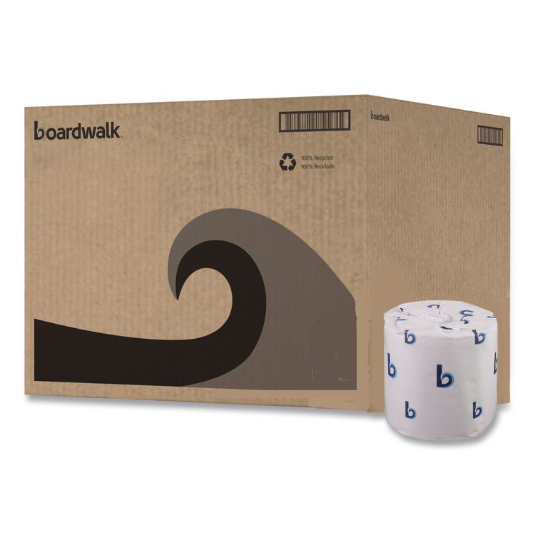 Two-Ply Toilet Tissue, Standard, Septic Safe, White, 4 x 3, 500 Sheets/Roll, 96 Rolls/Carton