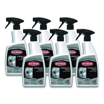 Stainless Steel Cleaner and Polish, 22 oz Spray Bottle, 6/Carton