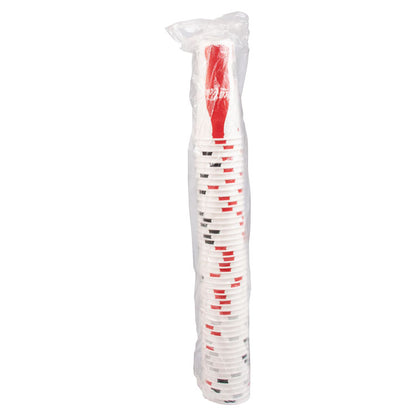 Double Sided Poly (DSP) Paper Cold Cups, 44 oz, Coca-Cola Design, 500/Carton