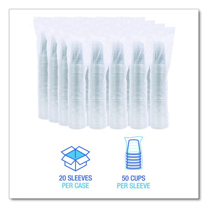 Translucent Plastic Cold Cups, 20 oz, Clear, 1,000/Carton