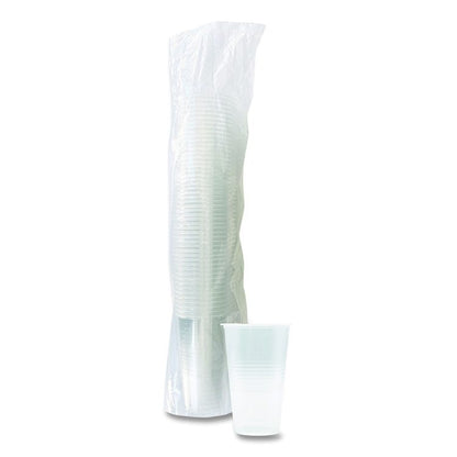 Translucent Plastic Cold Cups, 20 oz, Clear, 50/Pack