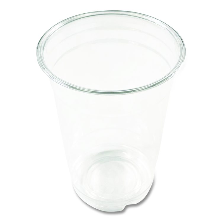 Clear Plastic PET Cups, 14 oz, 50/Bag, 20 Bags/Carton