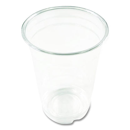 Clear Plastic PET Cups, 14 oz, 50/Bag, 20 Bags/Carton