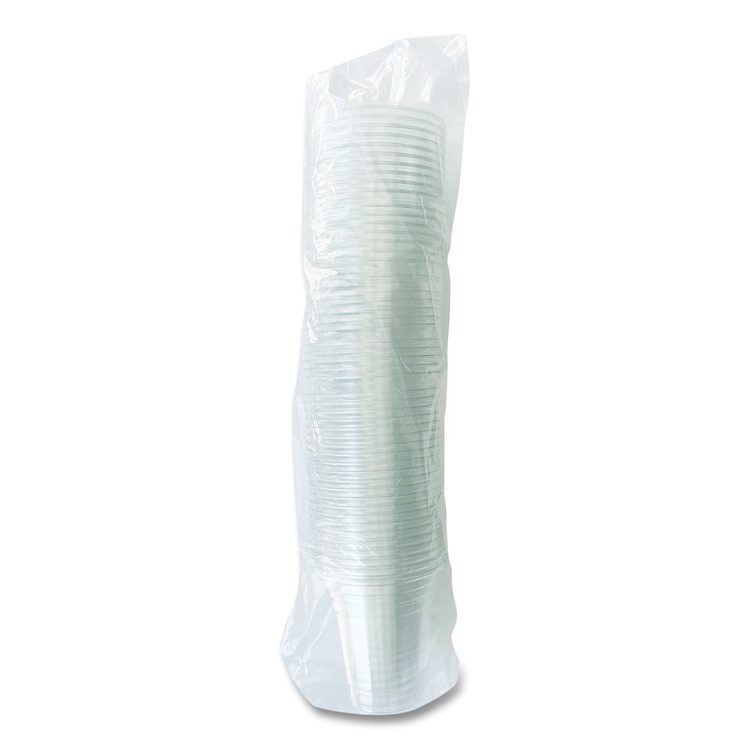 Clear Plastic PET Cups, 14 oz, 50/Bag, 20 Bags/Carton