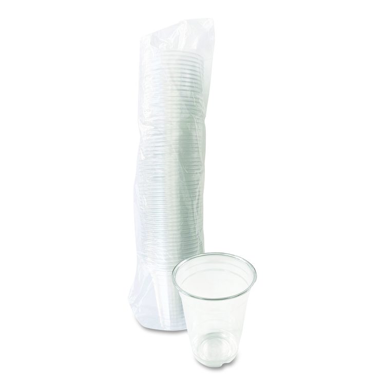 Clear Plastic PET Cups, 14 oz, 50/Pack