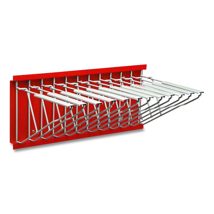 Large File Blueprint Pivot Wall Rack, Assorted Document Sizes Accommodated, 11" x 15.8" x 23.9", Red