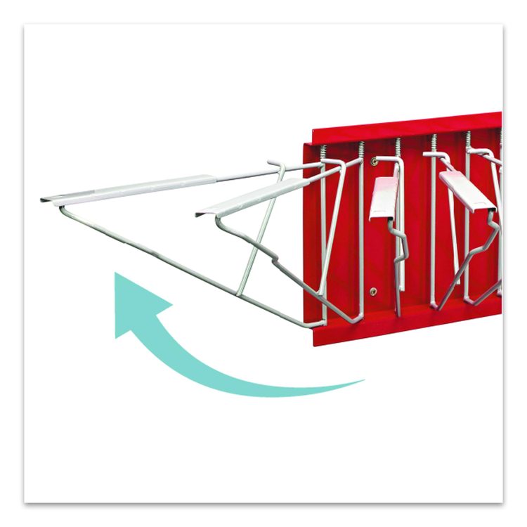Large File Blueprint Pivot Wall Rack, Assorted Document Sizes Accommodated, 11" x 15.8" x 23.9", Red