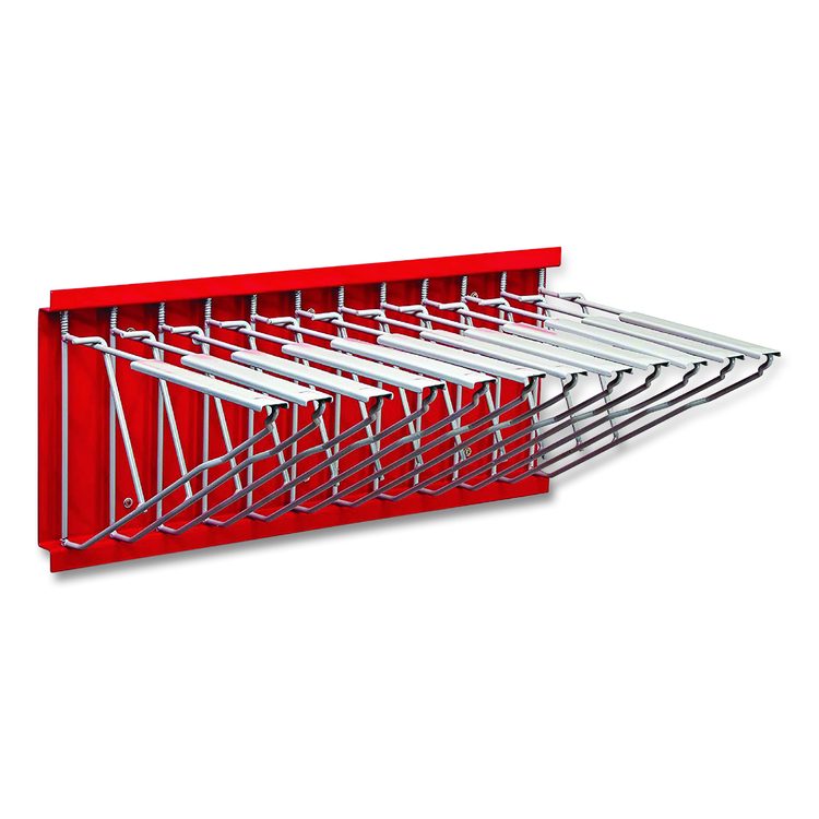 Large File Blueprint Pivot Wall Rack, Assorted Document Sizes Accommodated, 11" x 15.8" x 23.9", Red