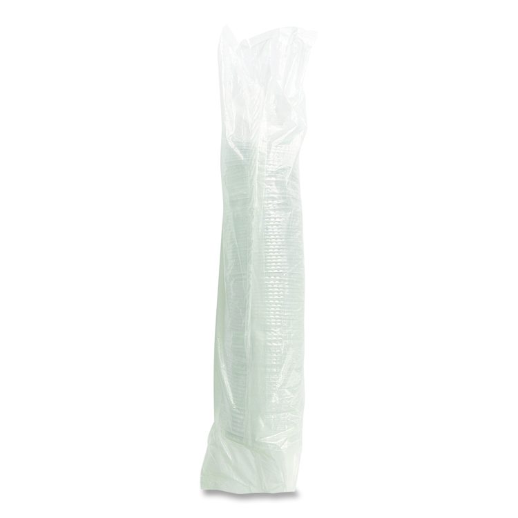 PET Cold Cup Straw-Slot Lids, Fits 9 oz to 10 oz Cold Cups, Plastic, Clear, 100/Pack