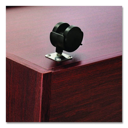 20-Slot Mobile Rolling Wood Blueprint Storage Cabinet Roll File Large Document Organizer, 15.25 x 13.25 x 24.75, Mahogany