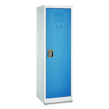 Steel Storage Locker, 1 Compartment, 15 x 15 x 48, Blue
