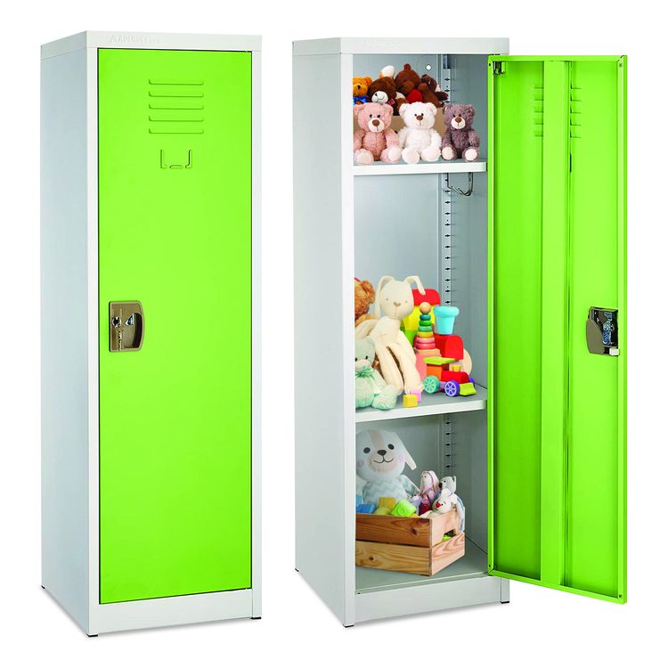 Steel Storage Locker, 1 Compartment, 15 x 15 x 48, Green