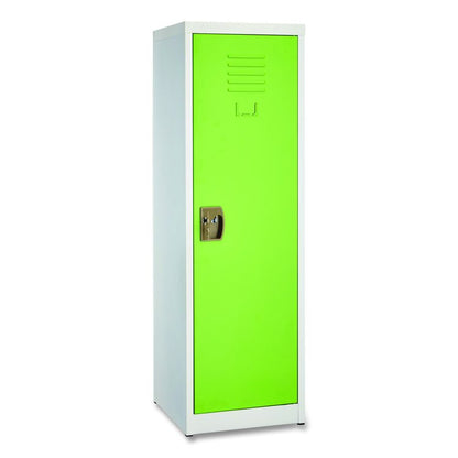 Steel Storage Locker, 1 Compartment, 15 x 15 x 48, Green