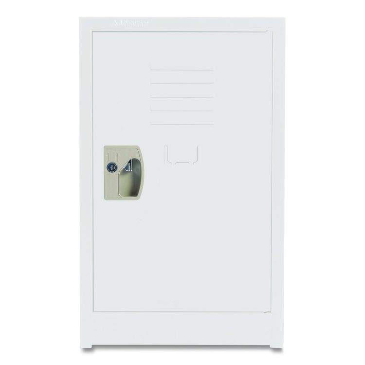Steel Storage Locker, 1 Compartment, 15 x 15 x 24, White