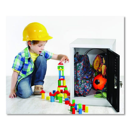 Steel Storage Locker, 1 Compartment, 15 x 15 x 24, Black