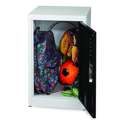 Steel Storage Locker, 1 Compartment, 15 x 15 x 24, Black