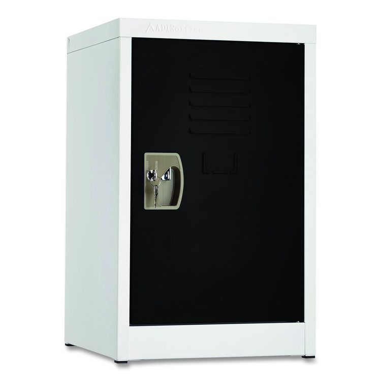Steel Storage Locker, 1 Compartment, 15 x 15 x 24, Black