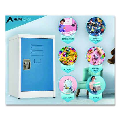 Steel Storage Locker, 1 Compartment, 15 x 15 x 24, Blue