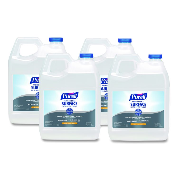 Professional Surface Disinfectant, Fresh Citrus Scent, 1 gal Bottle, 4/Carton