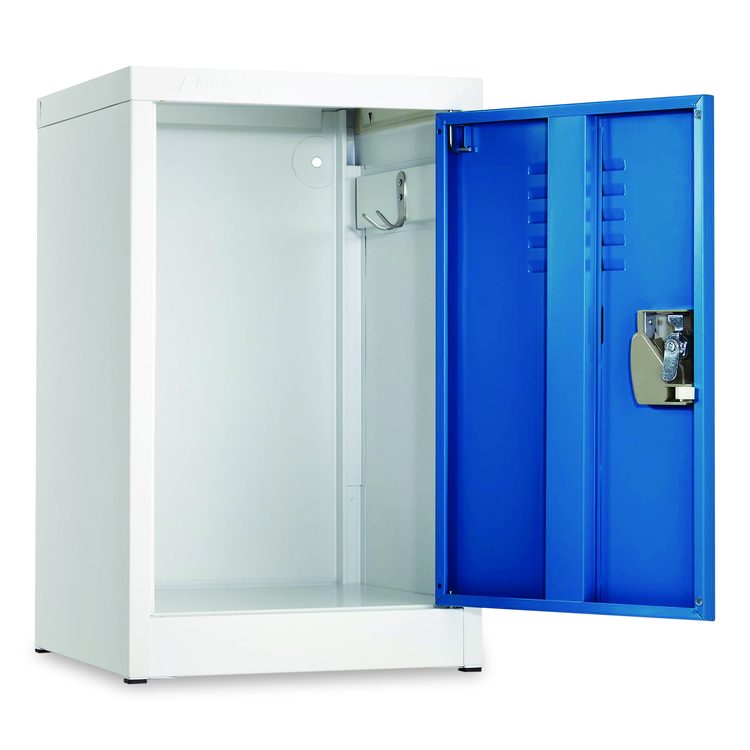 Steel Storage Locker, 1 Compartment, 15 x 15 x 24, Blue