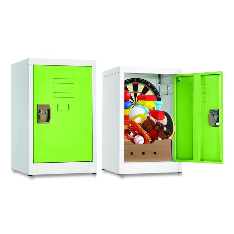 Steel Storage Locker, 1 Compartment, 15 x 15 x 24, Green