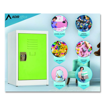 Steel Storage Locker, 1 Compartment, 15 x 15 x 24, Green