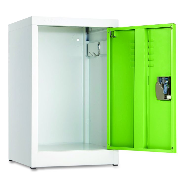 Steel Storage Locker, 1 Compartment, 15 x 15 x 24, Green