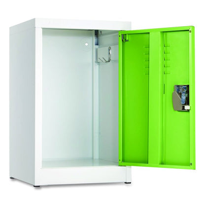 Steel Storage Locker, 1 Compartment, 15 x 15 x 24, Green