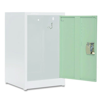 Steel Storage Locker, 1 Compartment, 15 x 15 x 24, Misty Green