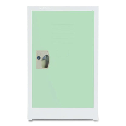 Steel Storage Locker, 1 Compartment, 15 x 15 x 24, Misty Green