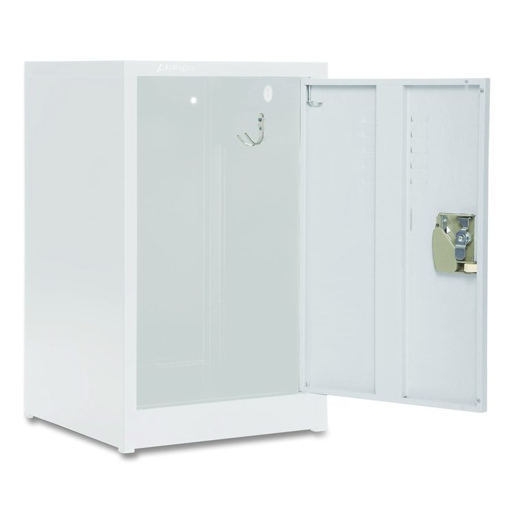 Steel Storage Locker, 1 Compartment, 15 x 15 x 24, White